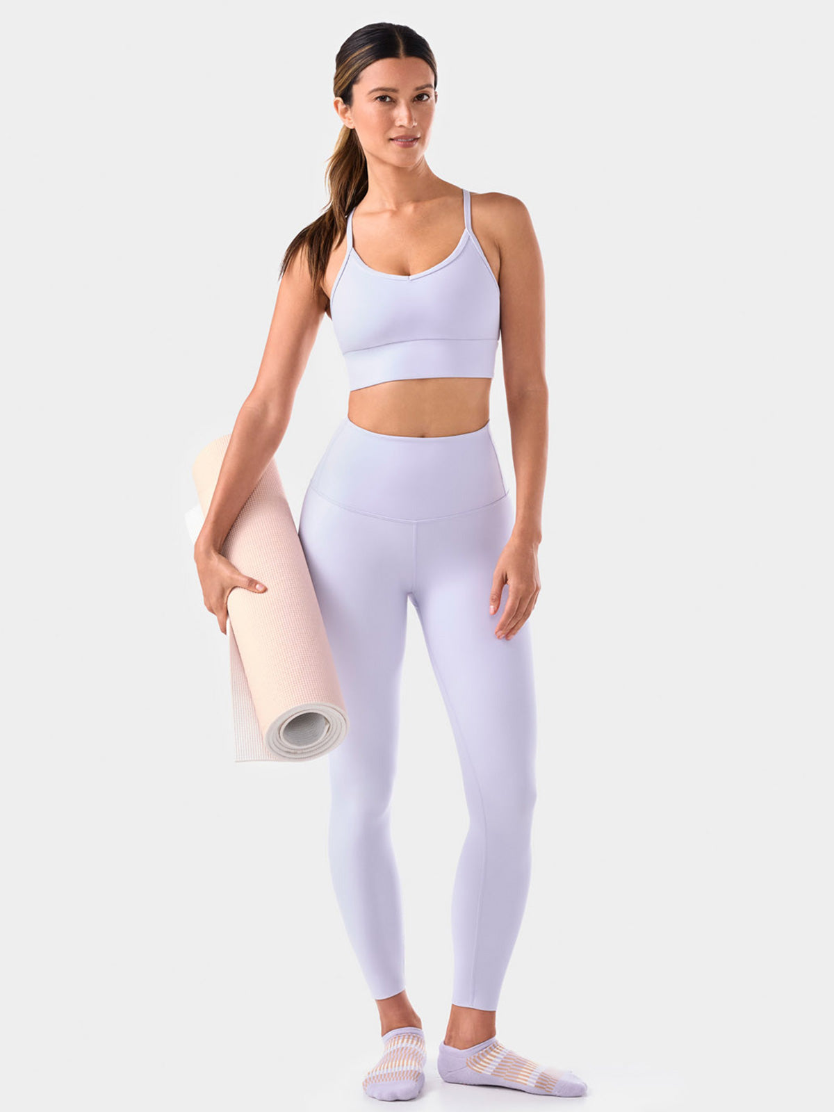 【TAVI】高腰緊身褲 高腰緊身褲/瑜珈褲 皮拉提斯瑜珈褲 美腿 美臀 身體罩 24FW