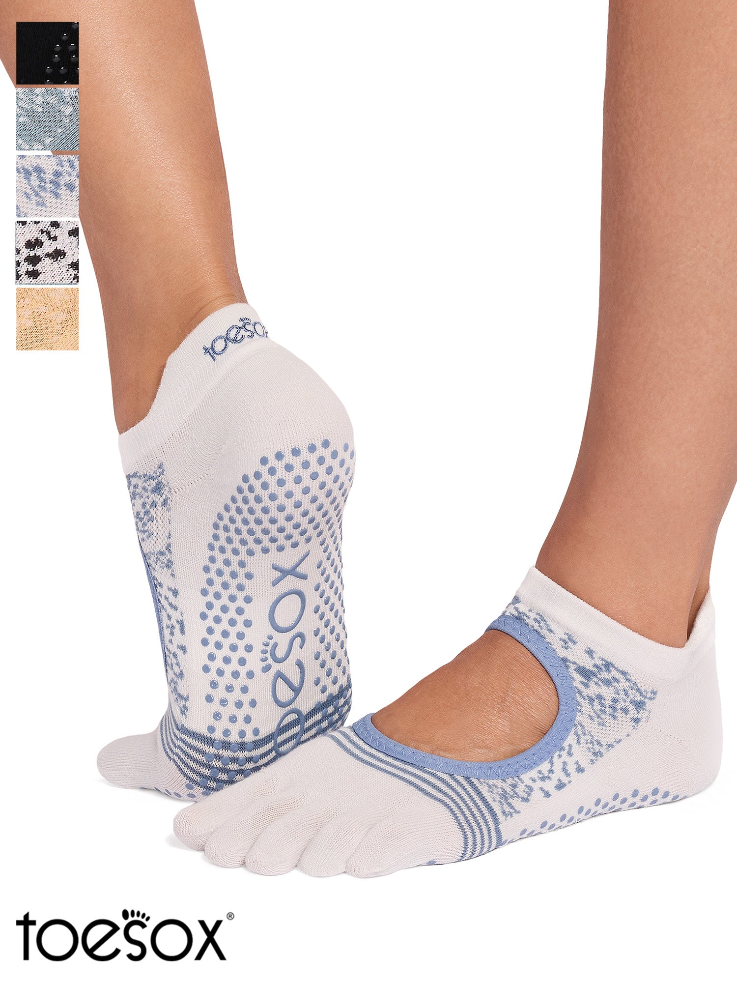 ToeSox] グリップ ソックス 5本指 ベラリナ テック（Full-Toe／つま先