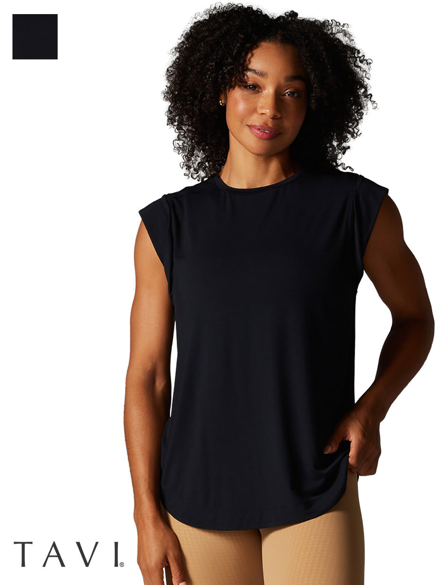 [TAVI] Crop T-shirt CROP TEE / Yoga tops Pilates cropped length breathable