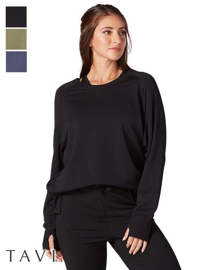[TAVI] Crop T-shirt CROP TEE / Yoga tops Pilates cropped length breathable