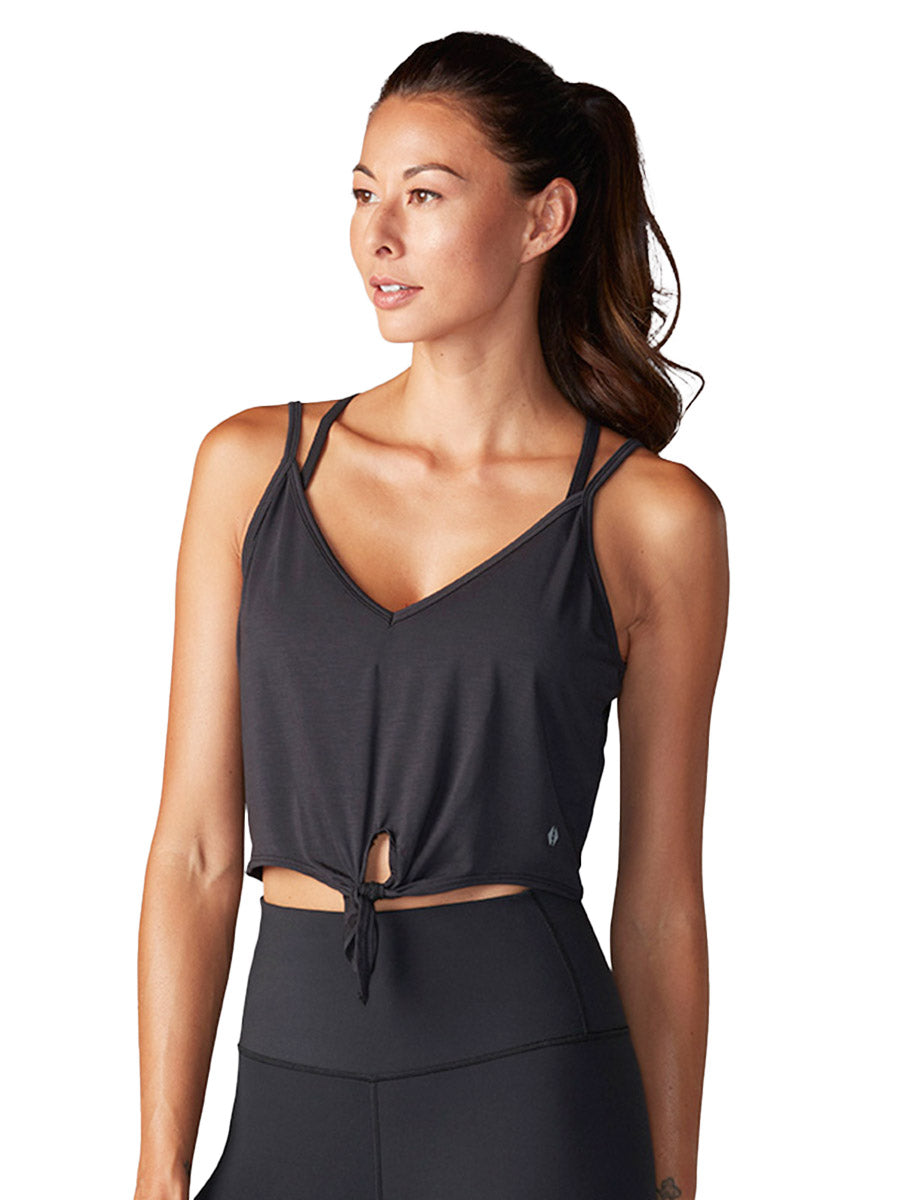 60%OFF[SALE][TAVI] Tie Front Tank / Yoga Tops Pilates Tank Sweat Wicking Quick Drying[DRT][SS2412]