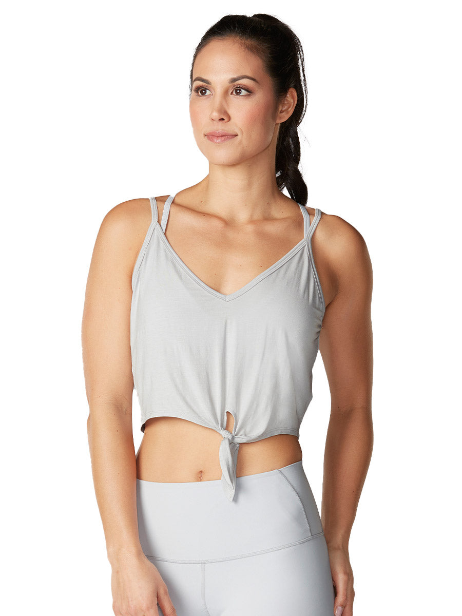 60%OFF[SALE][TAVI] Tie Front Tank / Yoga Tops Pilates Tank Sweat Wicking Quick Drying[DRT][SS2412]