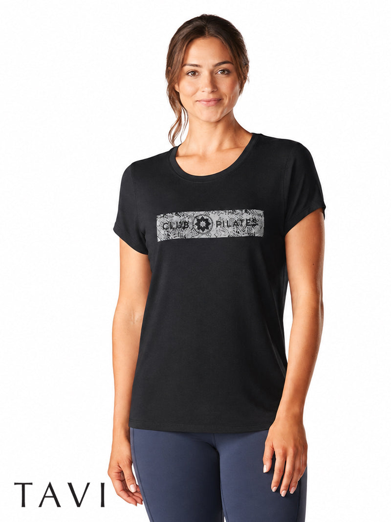 [TAVI] Crop T-shirt CROP TEE / Yoga tops Pilates cropped length breathable