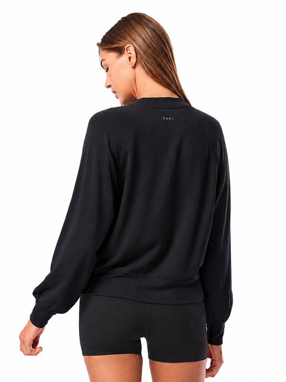 [TAVI] ClubPilates クルーネック スウェットシャツ Crew Neck Sweatshirt／ヨガ トップス ピラティス 吸汗 裏起毛 [CPJ]