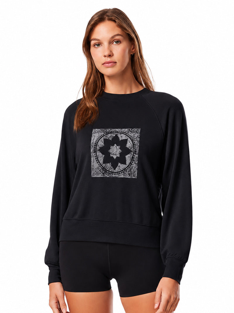 [TAVI] ClubPilates クルーネック スウェットシャツ Crew Neck Sweatshirt／ヨガ トップス ピラティス 吸汗 裏起毛 [CPJ]