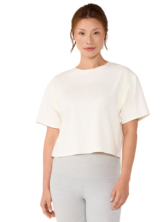 [TAVI] Crop T-shirt CROP TEE / Yoga tops Pilates cropped length breathable