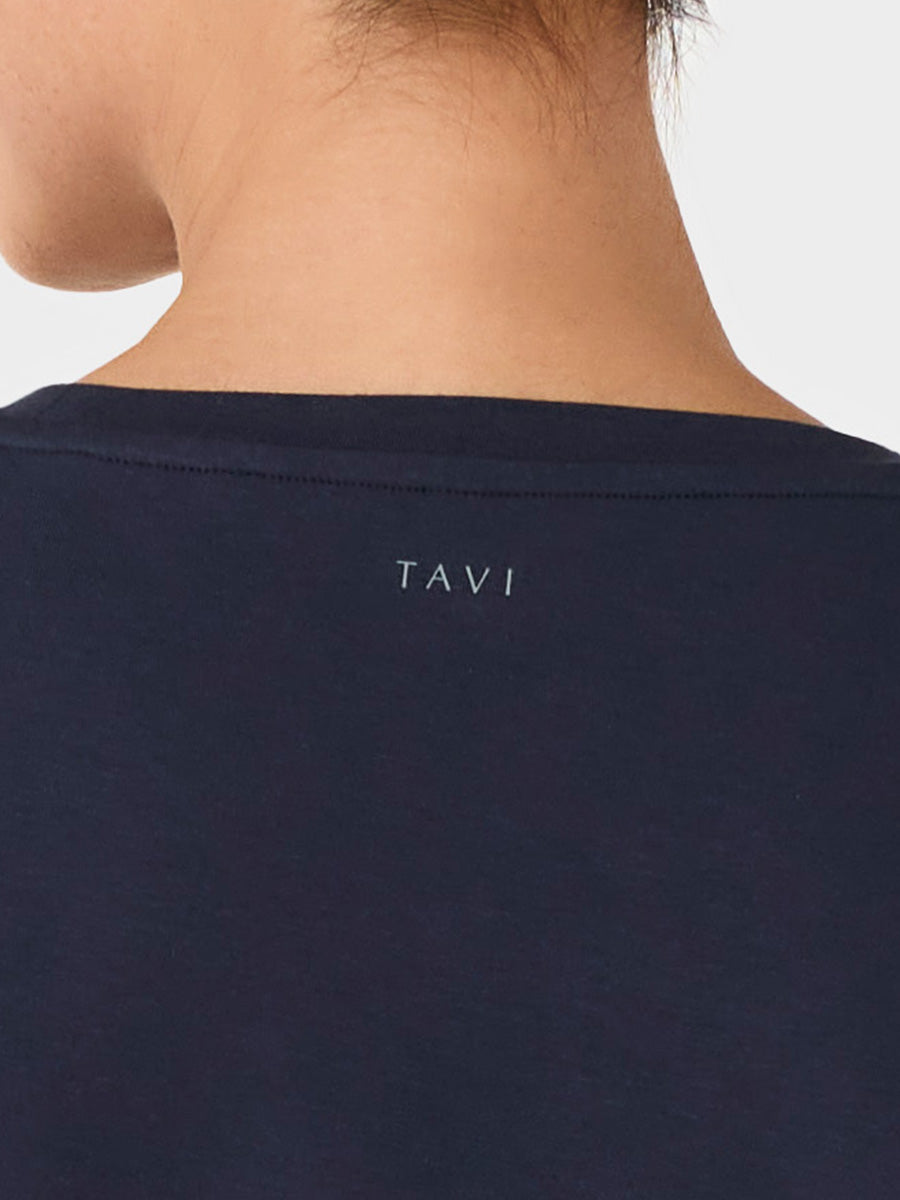 [春クーポン][TAVI] モーション Tee タビ レディース  トップス 半袖 ショート丈 クルーネック 26SS TOESOX