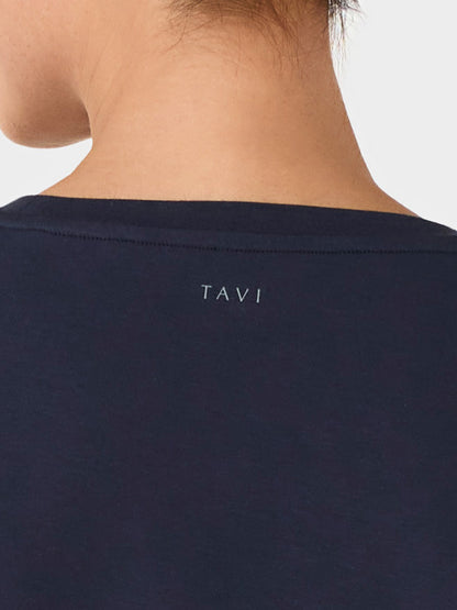 [春クーポン][TAVI] モーション Tee タビ レディース  トップス 半袖 ショート丈 クルーネック 26SS TOESOX
