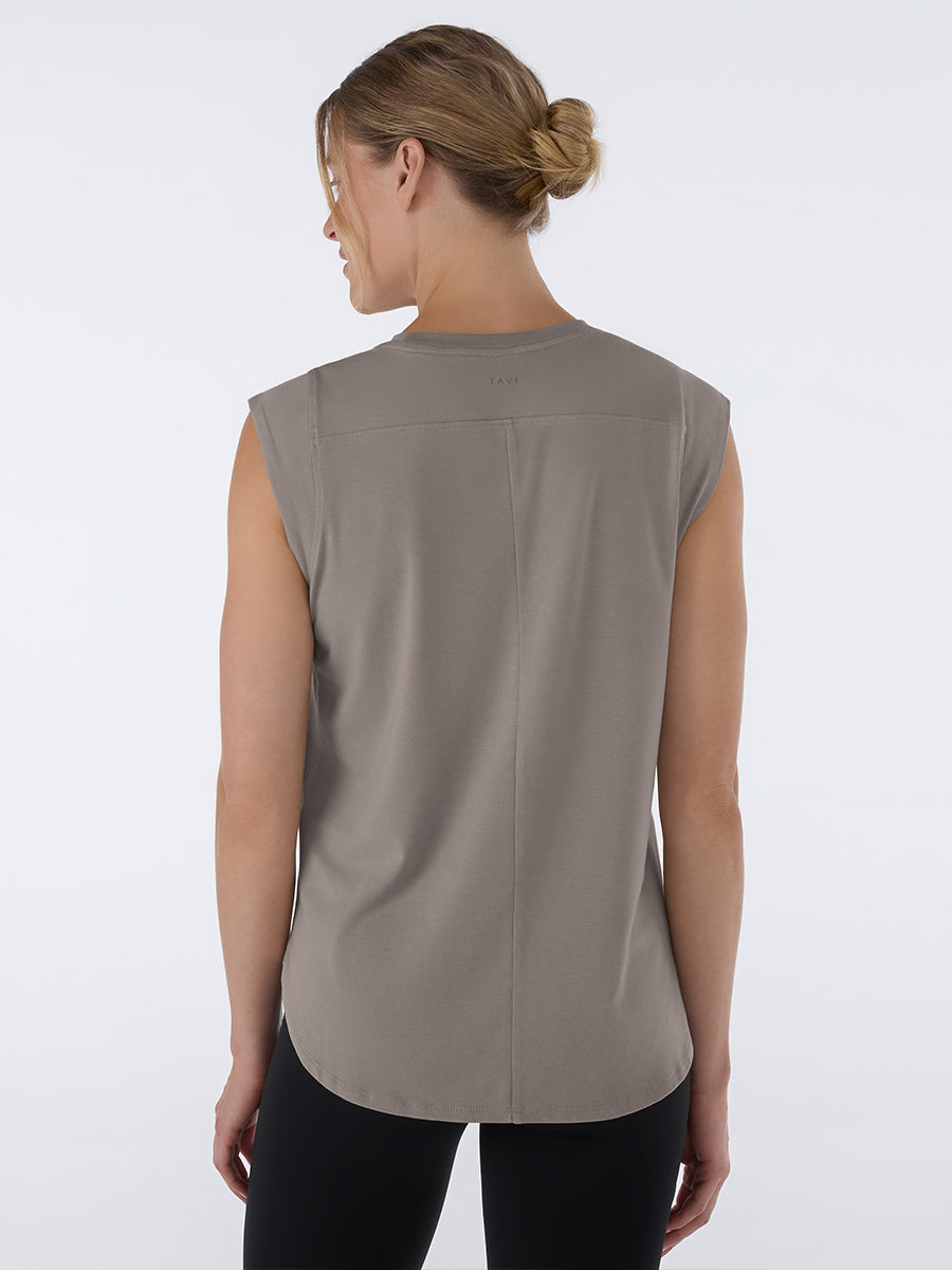 [TAVI] Crop T-shirt CROP TEE / Yoga tops Pilates cropped length breathable