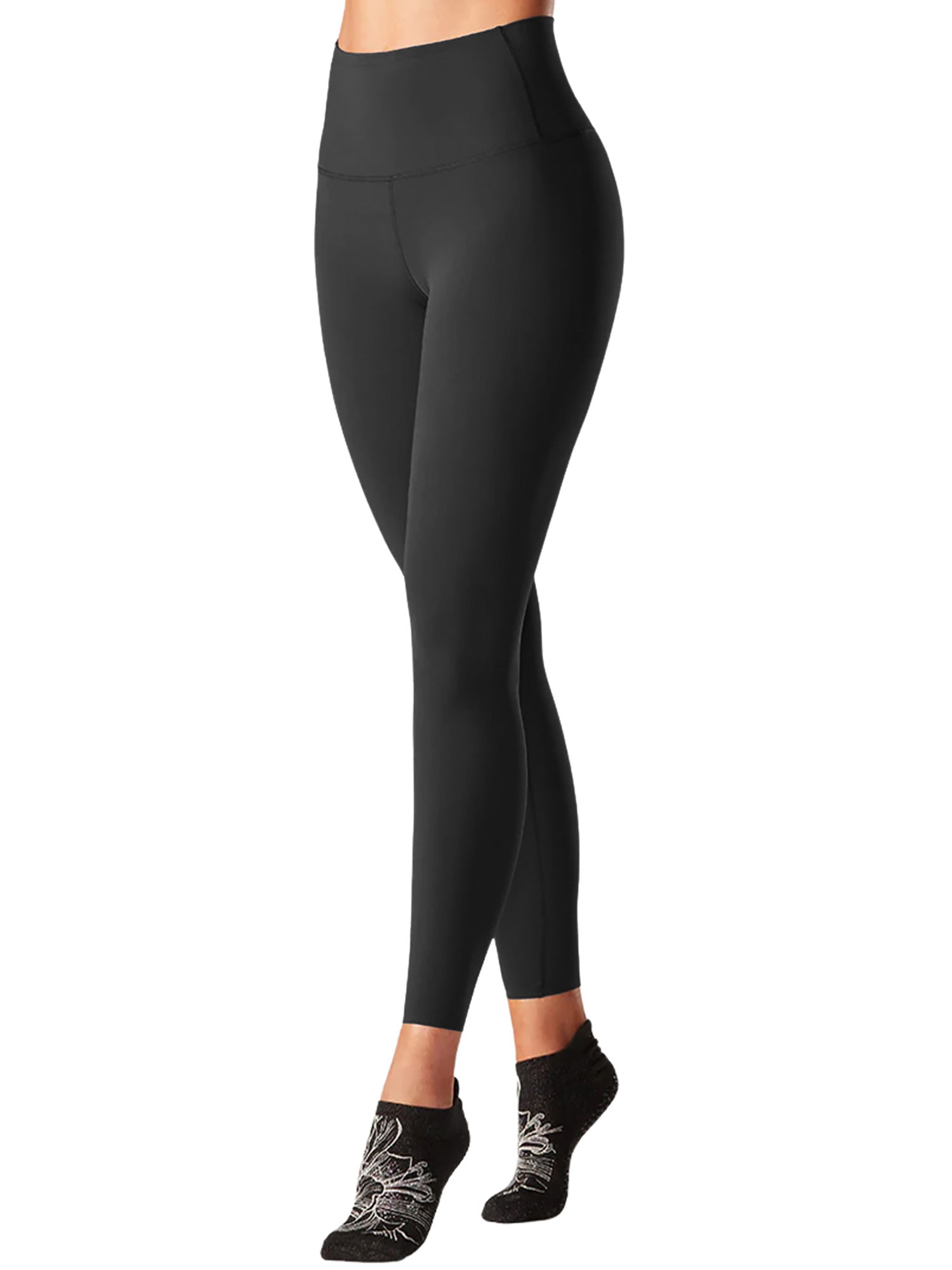 [TAVI] High Waist 7/8 Length Leggings HIGH WAISTED LEGGINGS / Yoga Bottoms Pilates Yoga Pants Beautiful Legs Beautiful Buttocks Body Coverage 24FW