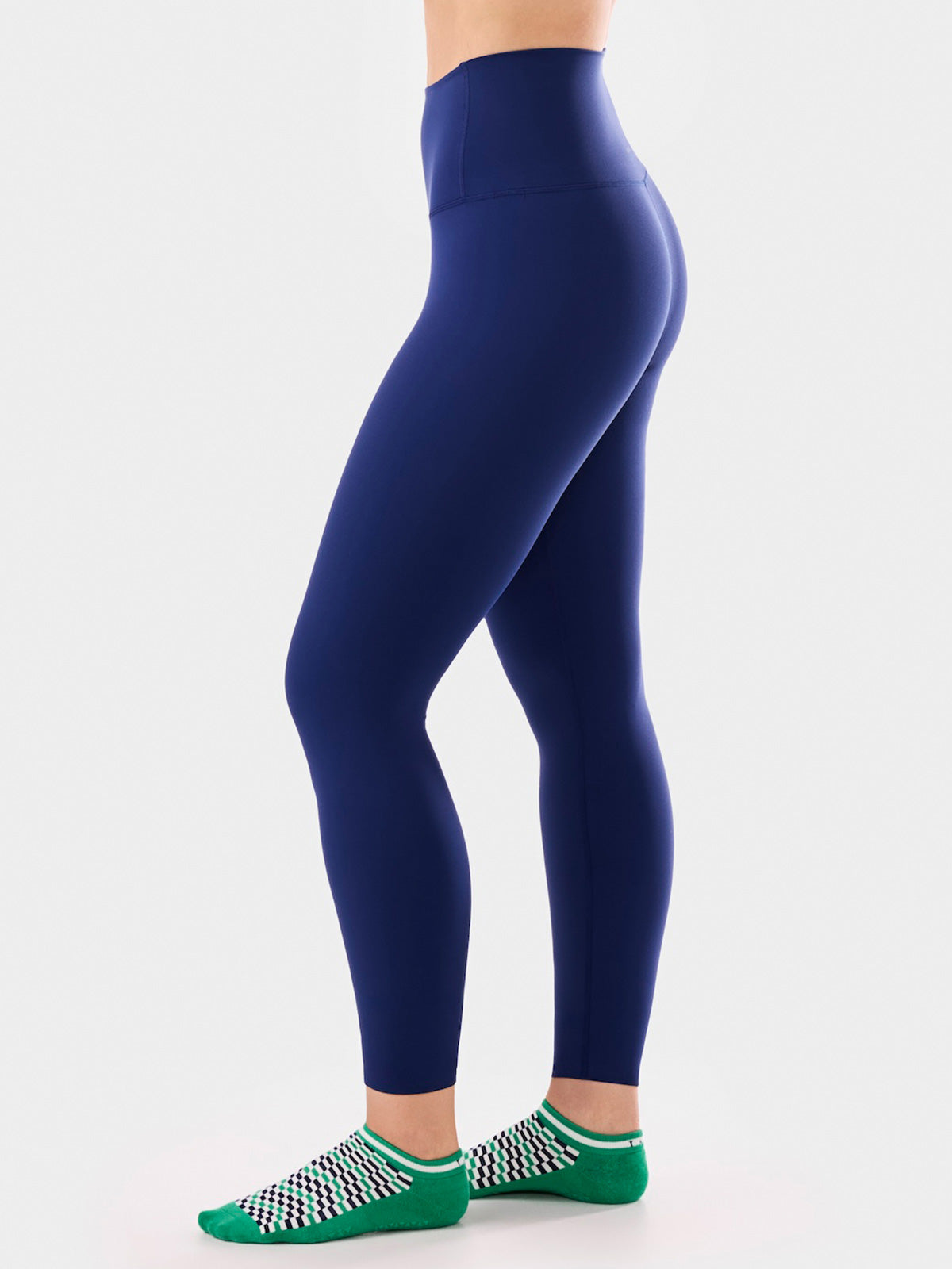 [TAVI] High Waist 7/8 Length Leggings HIGH WAISTED LEGGINGS / Yoga Bottoms Pilates Yoga Pants Beautiful Legs Beautiful Buttocks Body Coverage 24FW