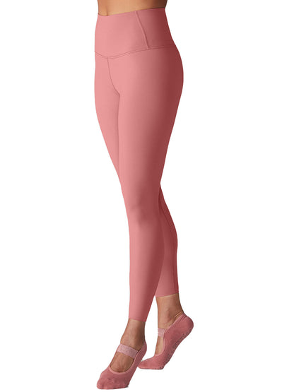 80%OFF[SALE][TAVI] ハイウエスト 7分丈 レギンス HIGH WAISTED LEGGINGS／ヨガ ボトムス ピラティス ヨガパンツ 美脚 美尻 体型カバー[DRT]