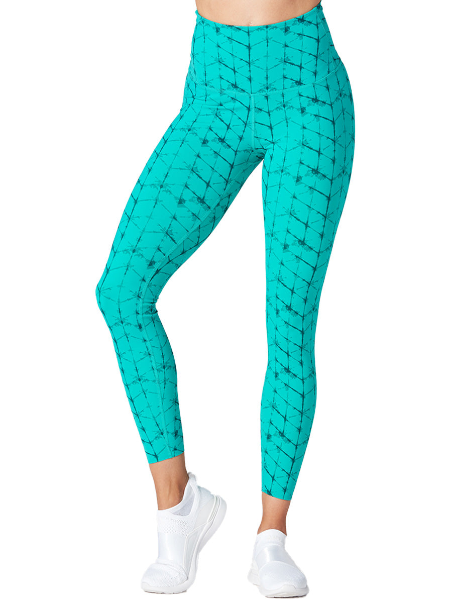 80%OFF[SALE][TAVI] ハイウエスト 7分丈 レギンス HIGH WAISTED LEGGINGS／ヨガ ボトムス ピラティス ヨガパンツ 美脚 美尻 体型カバー[DRT]
