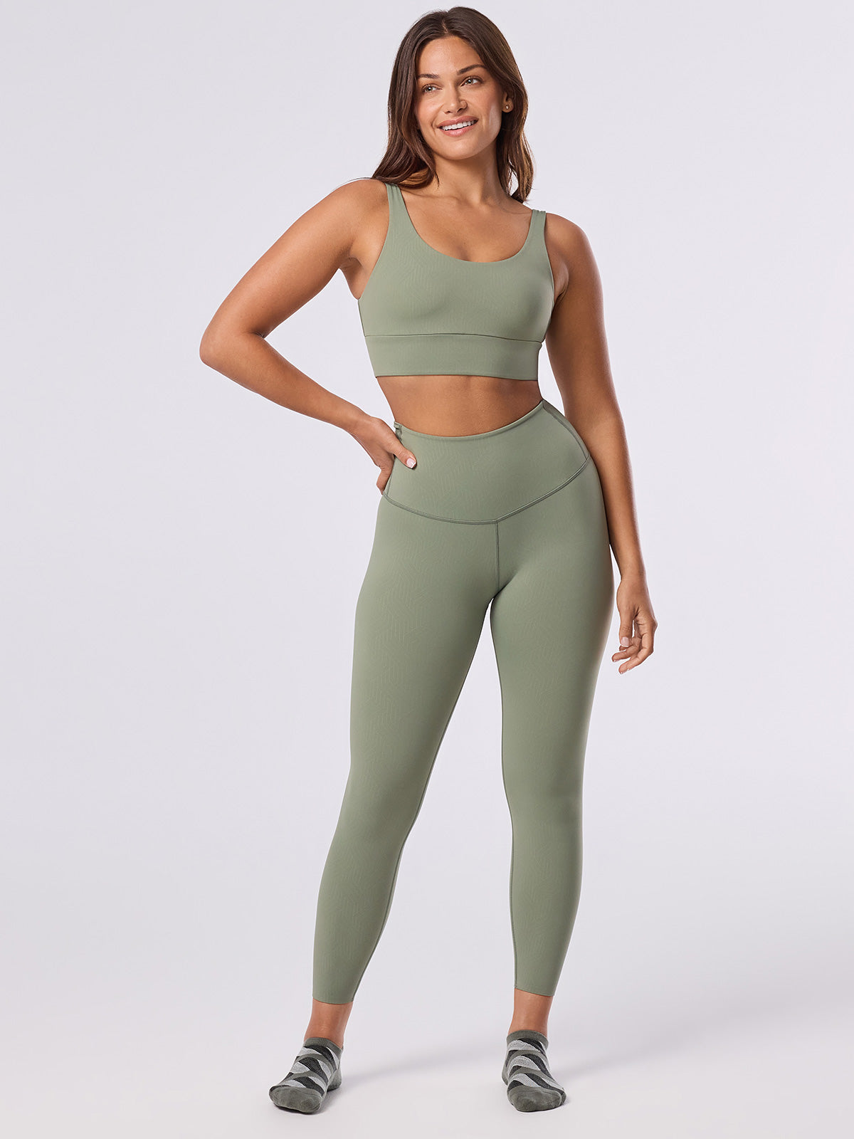 [Spring Coupon][TAVI] High Waisted 7/8 Leggings / Yoga Bottoms Pilates Yoga Pants Slimming Body Coverage 26SS_D1