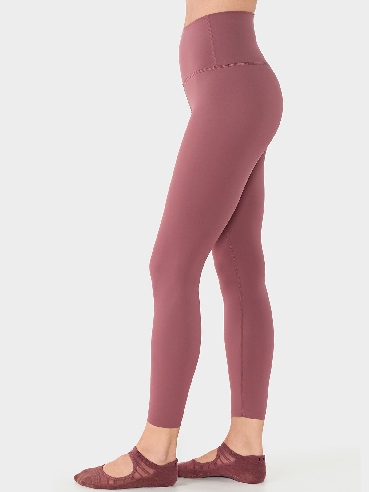 [TAVI] High Waist 7/8 Length Leggings HIGH WAISTED LEGGINGS / Yoga Bottoms Pilates Yoga Pants Beautiful Legs Beautiful Buttocks Body Coverage 24FW
