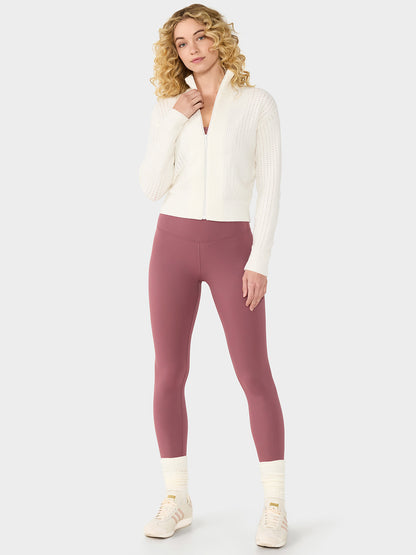 [TAVI] High Waist 7/8 Length Leggings HIGH WAISTED LEGGINGS / Yoga Bottoms Pilates Yoga Pants Beautiful Legs Beautiful Buttocks Body Coverage 24FW