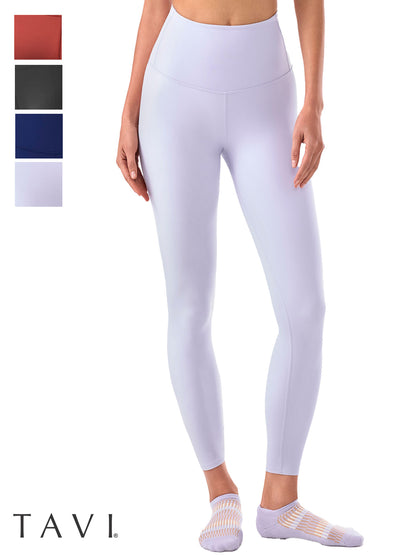 [TAVI] High Waist 7/8 Length Leggings HIGH WAISTED LEGGINGS / Yoga Bottoms Pilates Yoga Pants Beautiful Legs Beautiful Buttocks Body Coverage 24FW