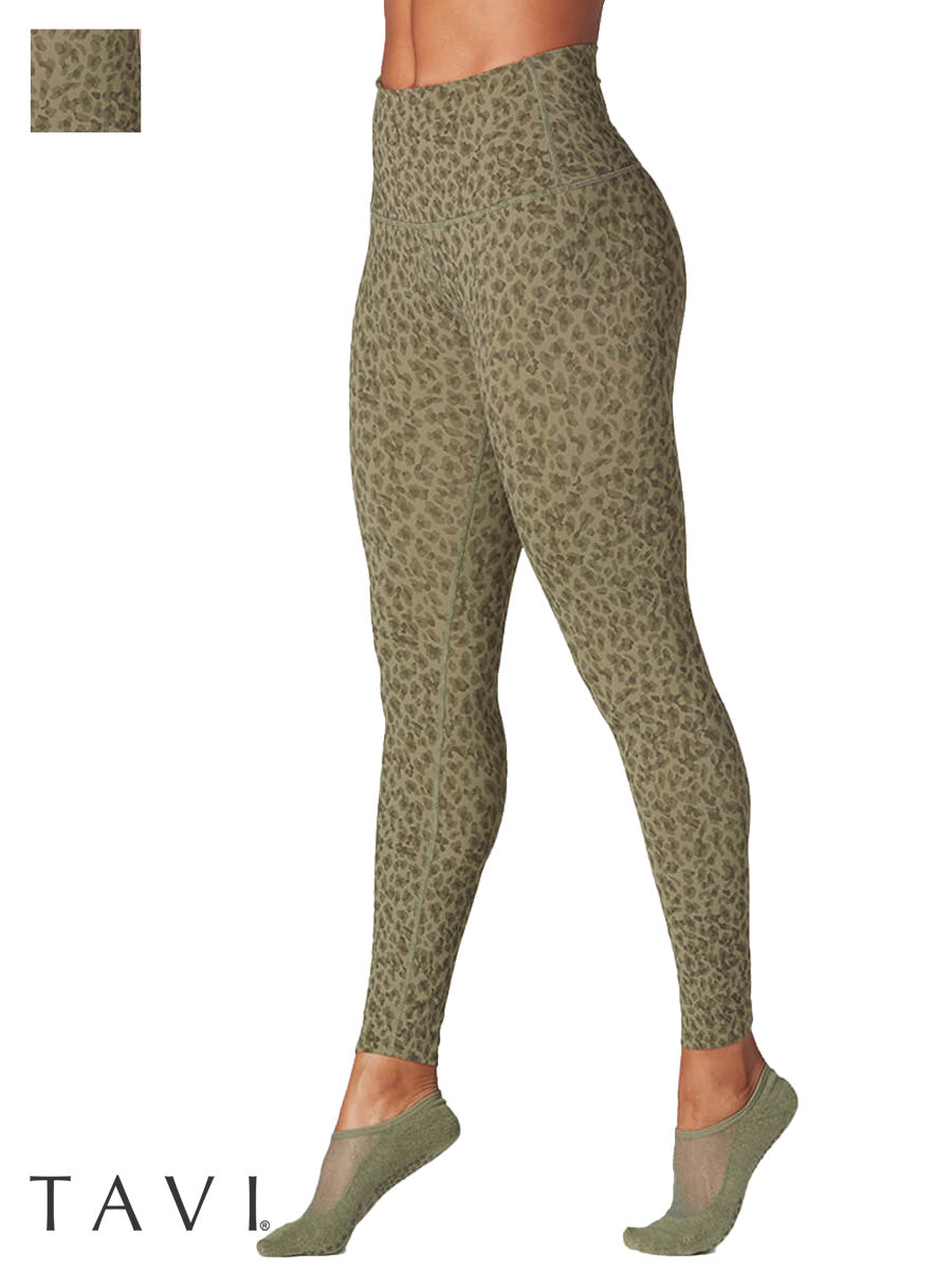 80%OFF[SALE][TAVI] ハイウエスト 7分丈 レギンス HIGH WAISTED LEGGINGS／ヨガ ボトムス ピラティス ヨガパンツ 美脚 美尻 体型カバー[DRT]