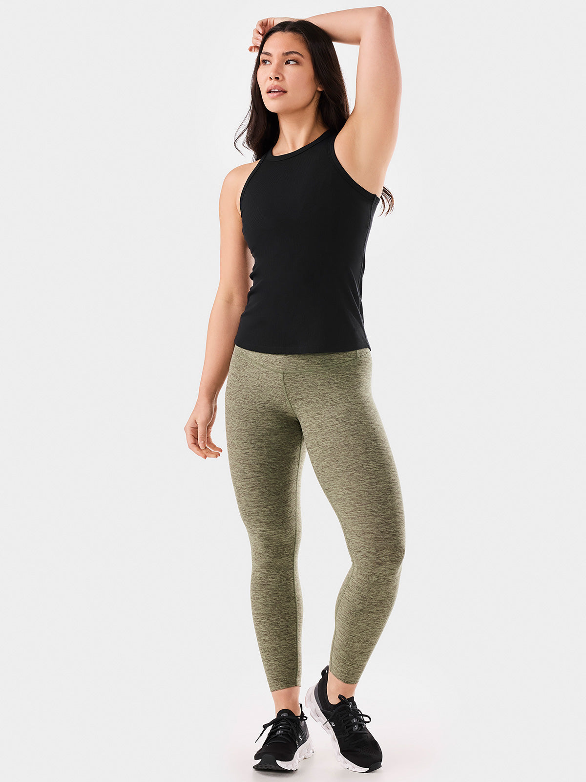 【TAVI】高腰緊身褲 高腰緊身褲/瑜珈褲 皮拉提斯瑜珈褲 美腿 美臀 身體罩 24FW