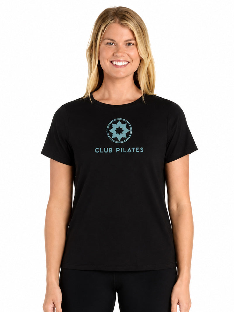 [TAVI]  ClubPilates エッセンシャル パフォーマンス クルーネックTシャツ タビ レディース  トップス 通気性 吸湿 速乾 TOESOX [CPJ]