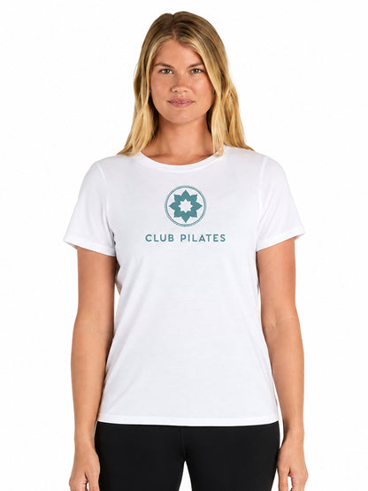 [TAVI]  ClubPilates エッセンシャル パフォーマンス クルーネックTシャツ タビ レディース  トップス 通気性 吸湿 速乾 TOESOX [CPJ]