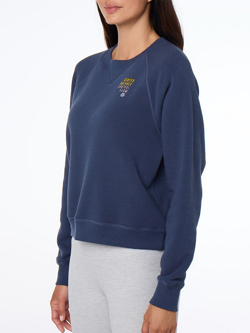 [TAVI] ClubPilates コージーノッチカラースウェット Cozy Notch Collar Sweat Shirt／ヨガ トップス ピラティス [CPJ] 2610