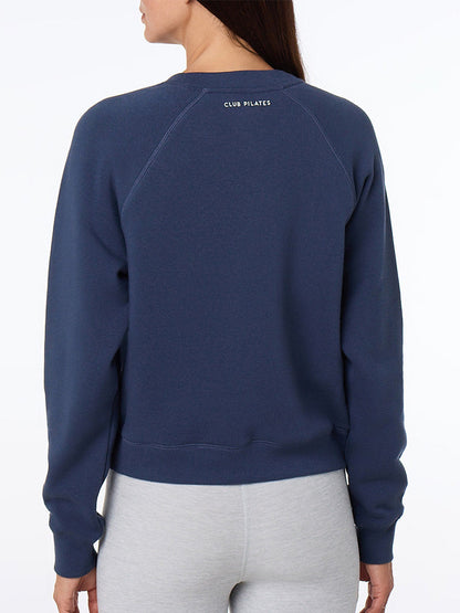 [TAVI] ClubPilates コージーノッチカラースウェット Cozy Notch Collar Sweat Shirt／ヨガ トップス ピラティス [CPJ] 2610