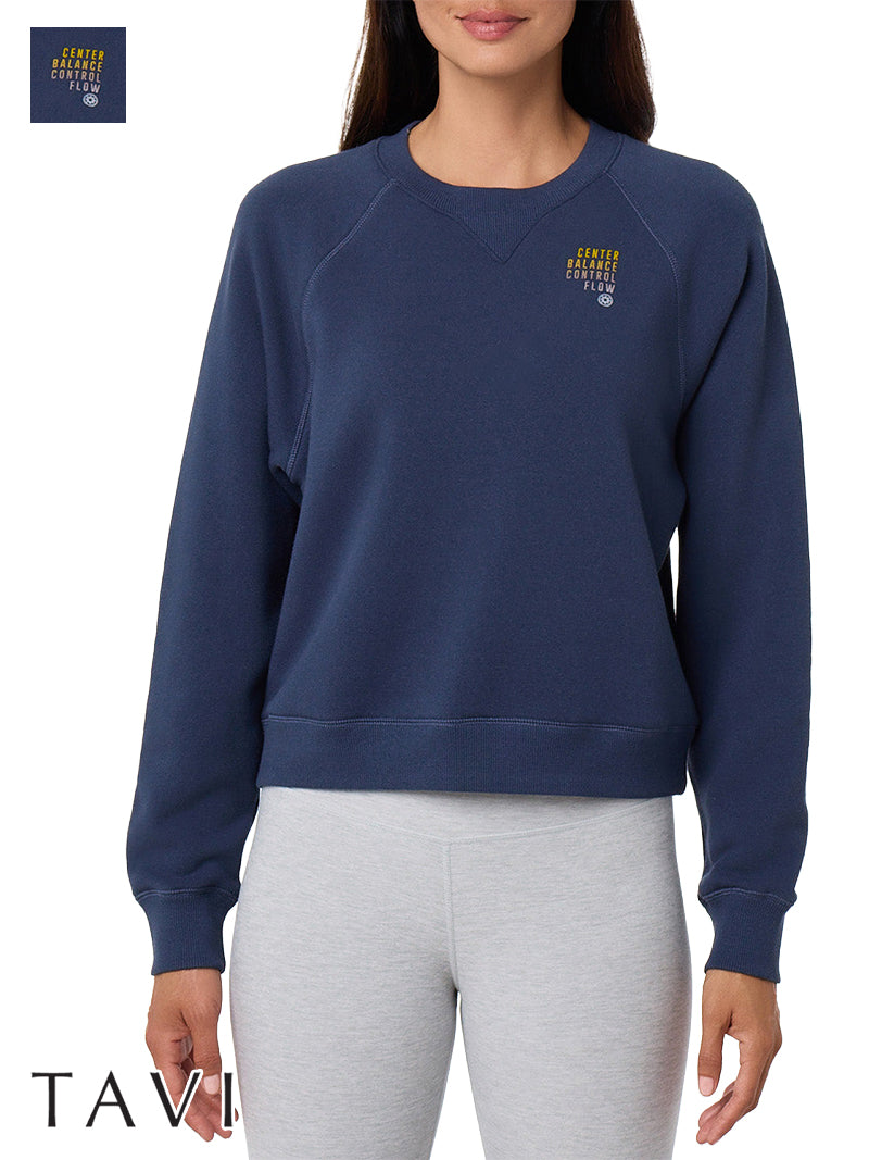 [TAVI] ClubPilates コージーノッチカラースウェット Cozy Notch Collar Sweat Shirt／ヨガ トップス ピラティス [CPJ] 2610