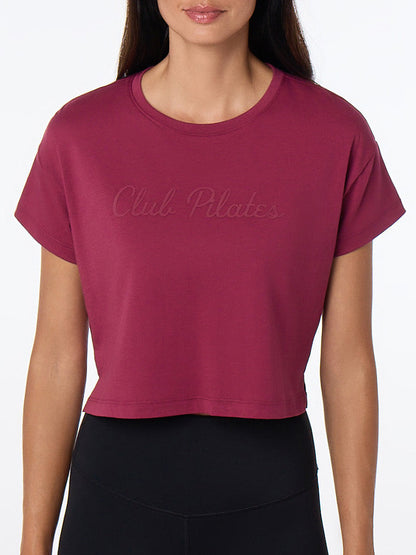 [TAVI] ClubPilates ショートスリーブTee CP SS TEE／ ヨガ トップス ピラティス ショート丈 通気性 TOESOX [CPJ] 2610
