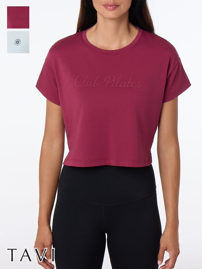 [TAVI] ClubPilates ショートスリーブTee CP SS TEE／ ヨガ トップス ピラティス ショート丈 通気性 TOESOX [CPJ] 2610