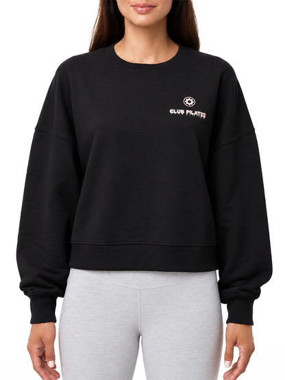 [TAVI] ClubPilates エッセンシャル パフォーマンス クルーネックスウェット Essential Performance Crop Crewneck Sweatshirt ／ヨガ トップス ピラティス [CPJ] 2610