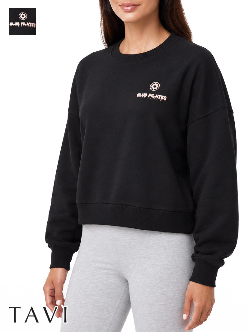 [TAVI] ClubPilates エッセンシャル パフォーマンス クルーネックスウェット Essential Performance Crop Crewneck Sweatshirt ／ヨガ トップス ピラティス [CPJ] 2610