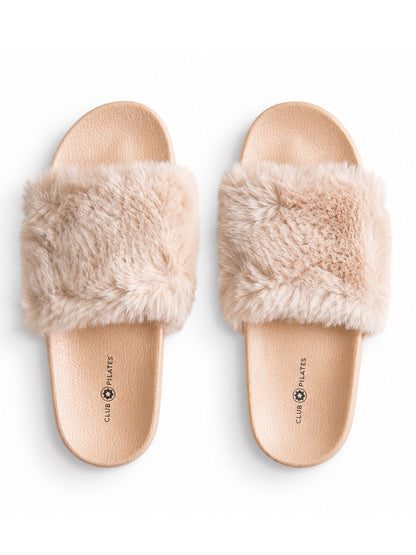 [TAVI] ClubPilates ファースリッパ FAUX FUR SLIPPER／ピラティス スタジオ スリッパ [CPJ]
