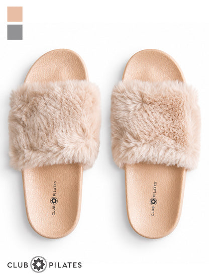 [TAVI] ClubPilates ファースリッパ FAUX FUR SLIPPER／ピラティス スタジオ スリッパ [CPJ]