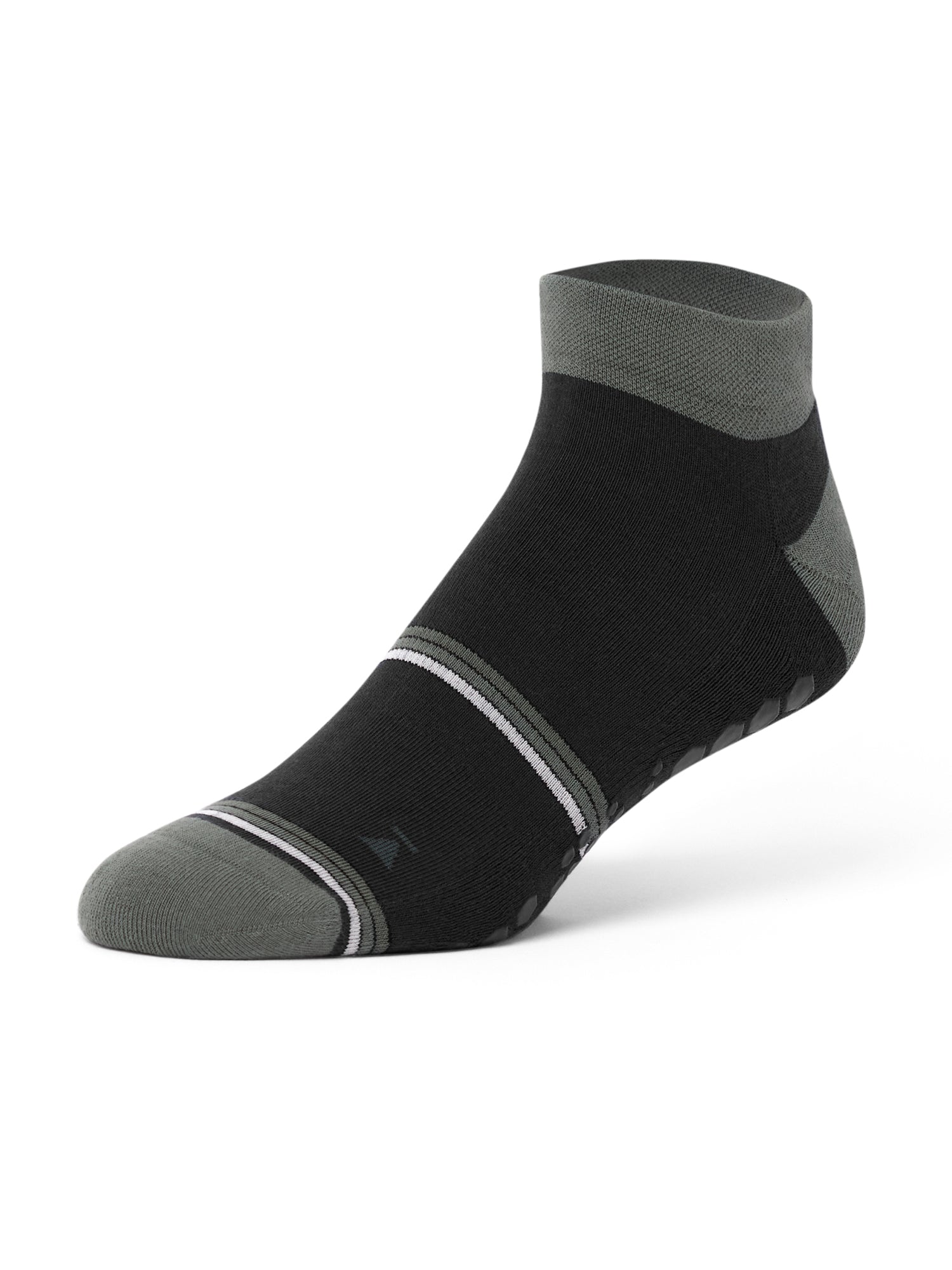 [BASE33] メンズ グリップ ソックス LOW RISE ローライズ／ トレーニング ジム フィットネス 滑り止め付 靴下 26SS_D1
