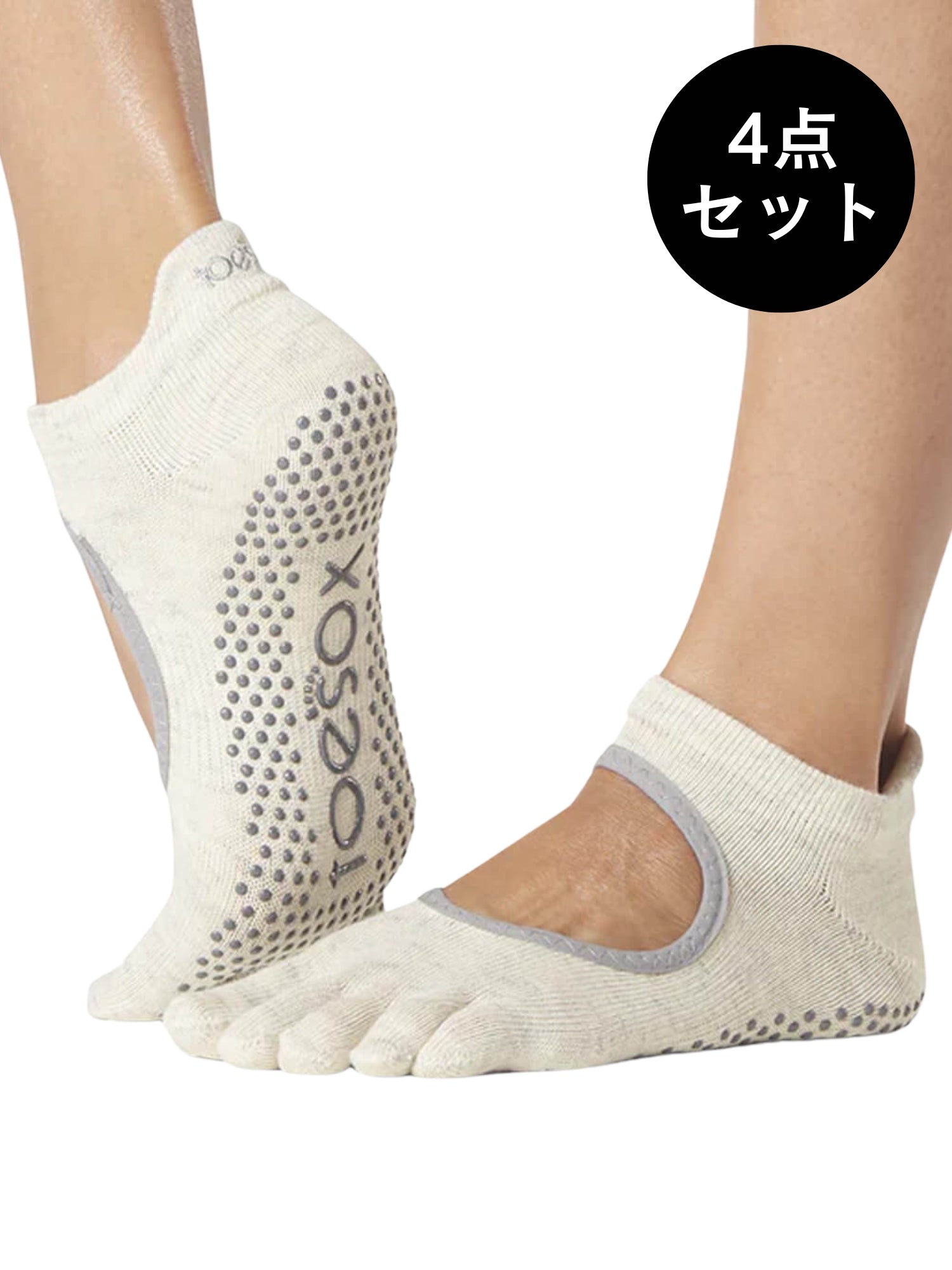 [ToeSox] Bellarina Full-Toe Grip Socks / Yoga Pilates Anti-Slip Socks 24FW_D3