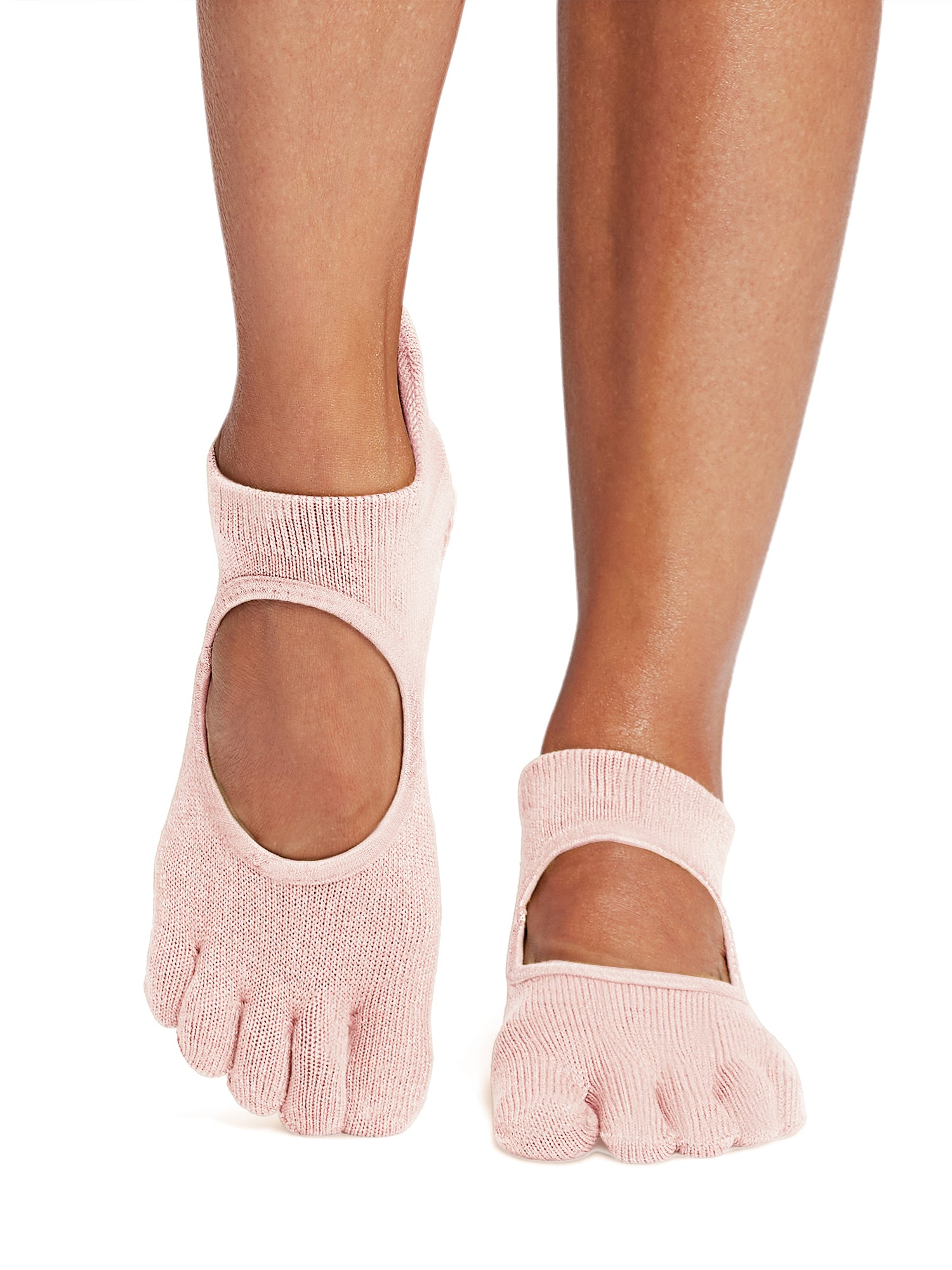 ToeSox ヨガ ピラティス 滑り止め付 靴下 5本指 Bellarina