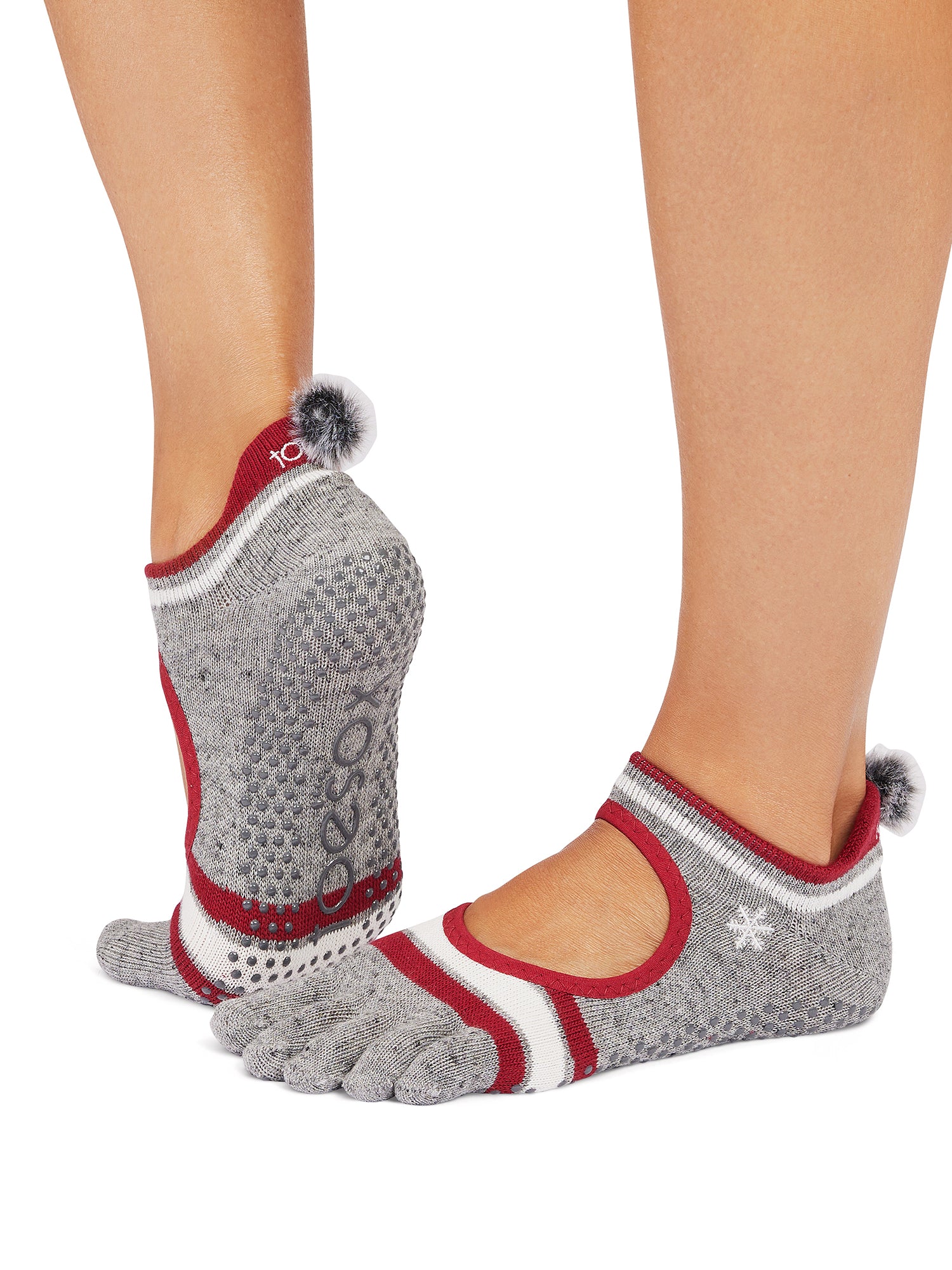 [ToeSox] Bellarina Full-Toe Grip Socks / Yoga Pilates Anti-Slip Socks 24FW_D3