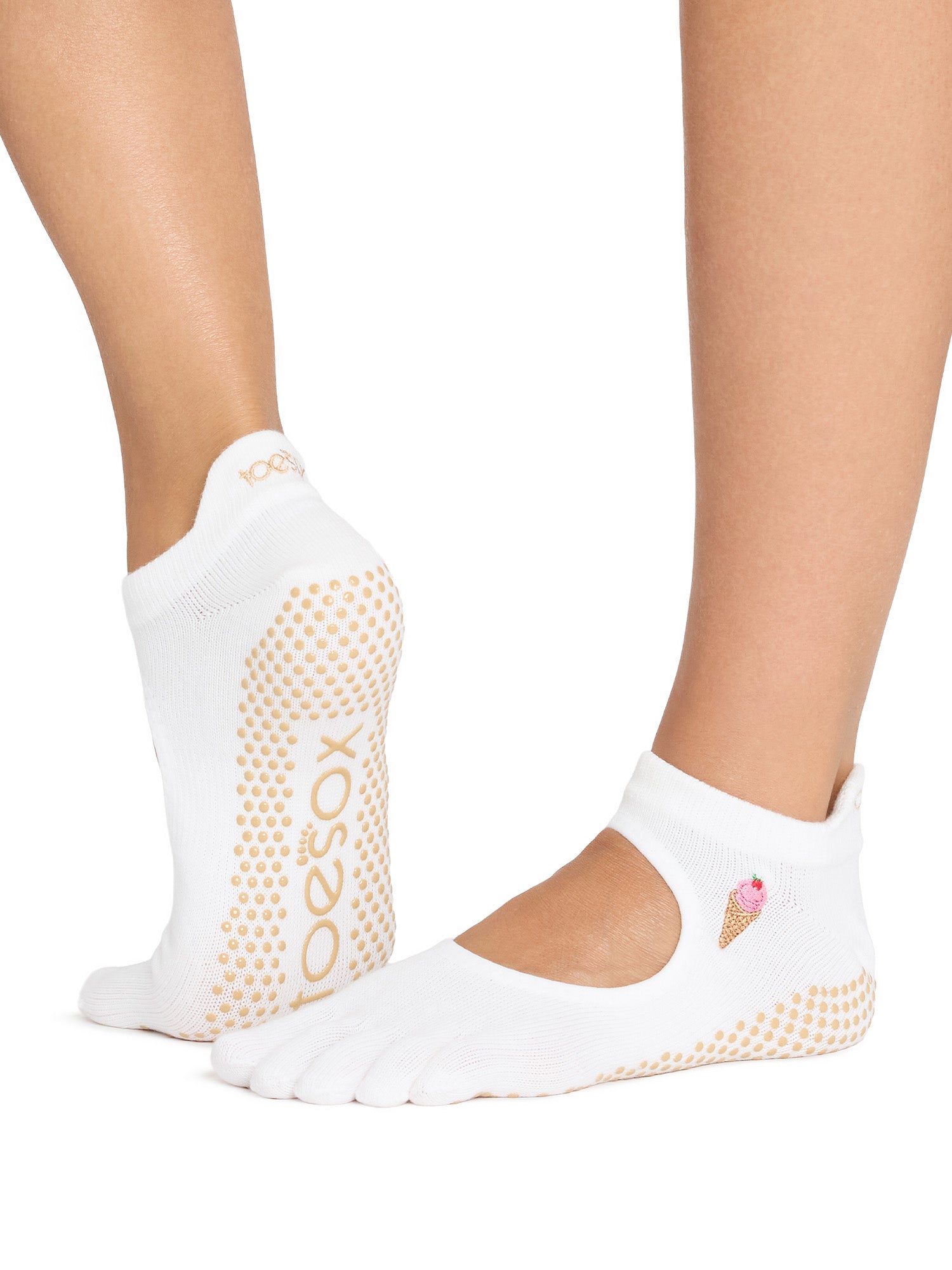 [ToeSox] Bellarina ベラリナ（Full-Toe／つま先あり） グリップ ソックス ／ ヨガ ピラティス 滑り止め付 靴下 26FW_D1