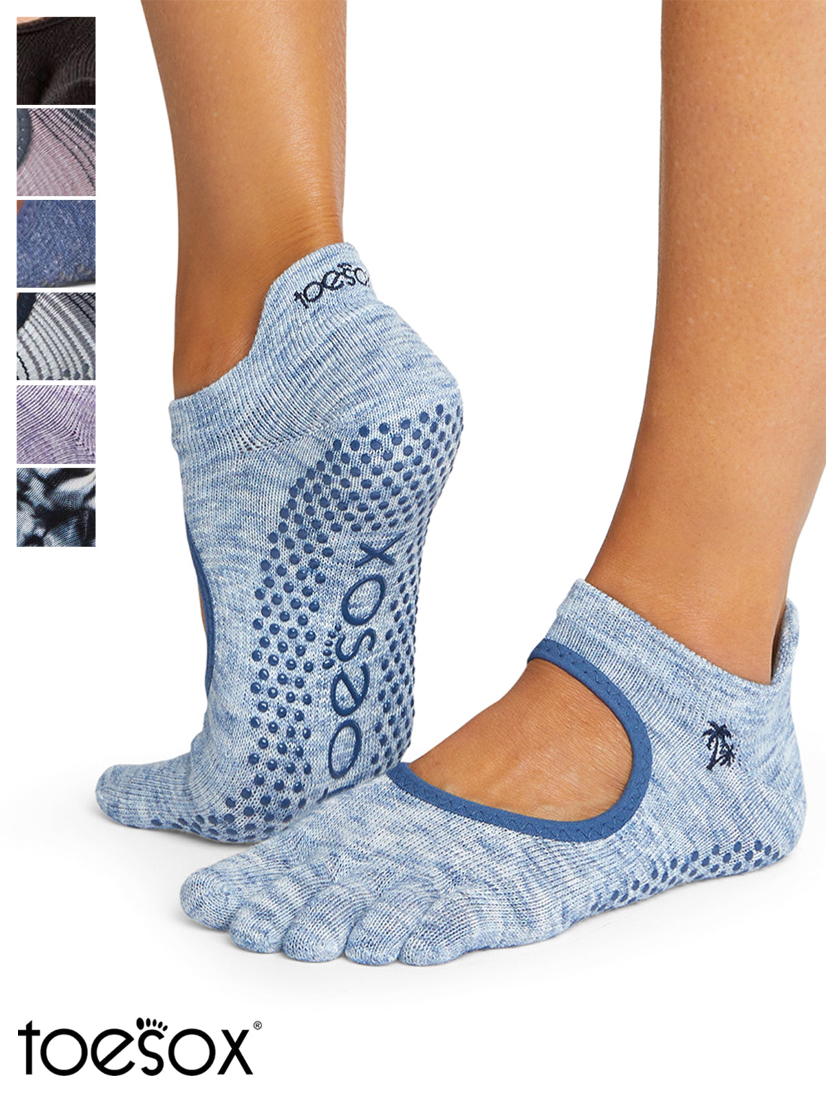 [ToeSox] Bellarina Full-Toe Grip Socks / Yoga Pilates Anti-Slip Socks