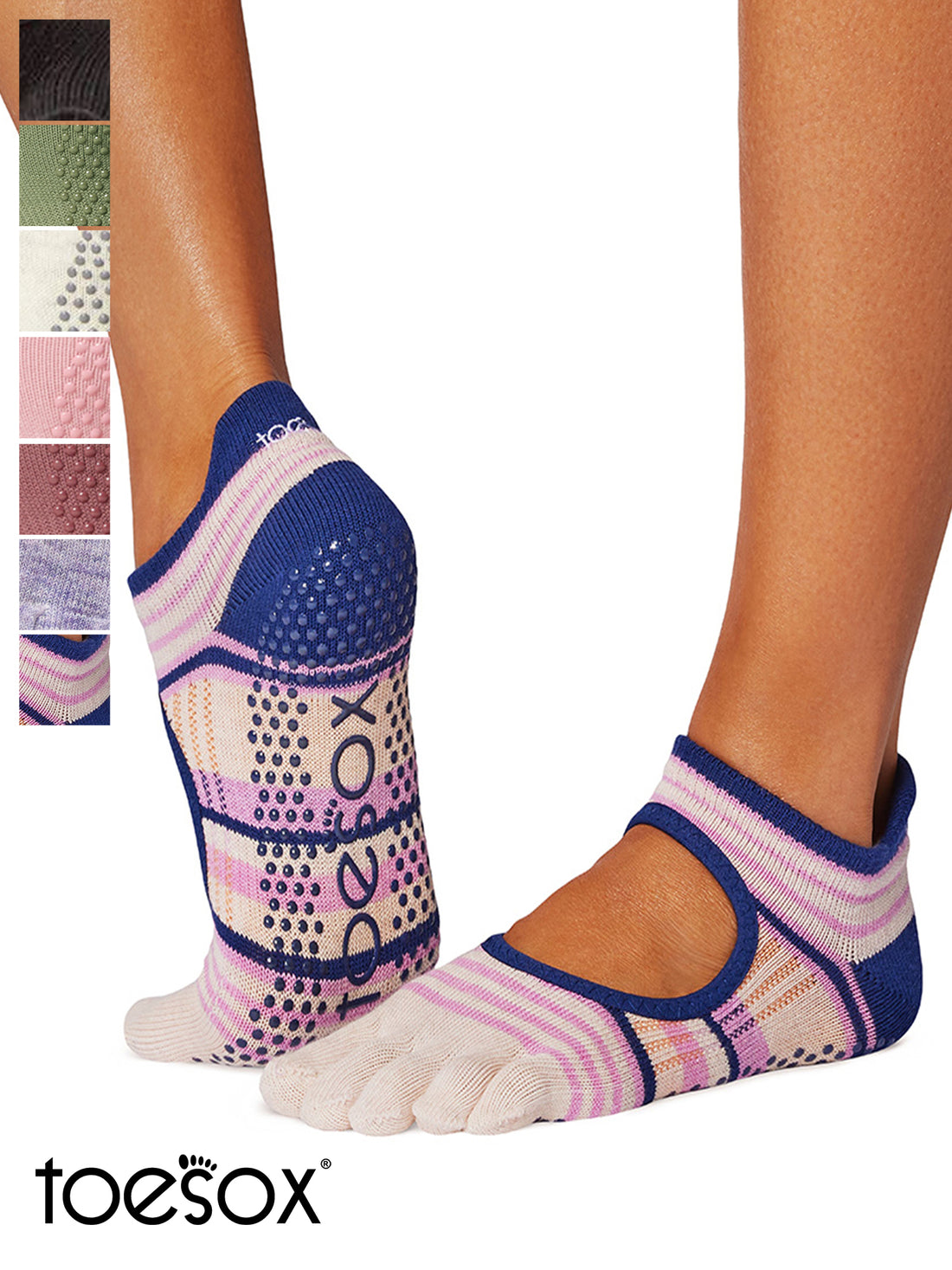 [ToeSox] Bellarina Full-Toe Grip Socks / Yoga Pilates Anti-Slip Socks 24FW_D3