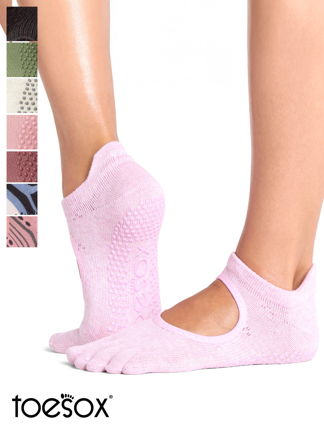[ToeSox] Bellarina ベラリナ（Full-Toe／つま先あり） グリップ ソックス ／ ヨガ ピラティス 滑り止め付 靴下 26FW_D1