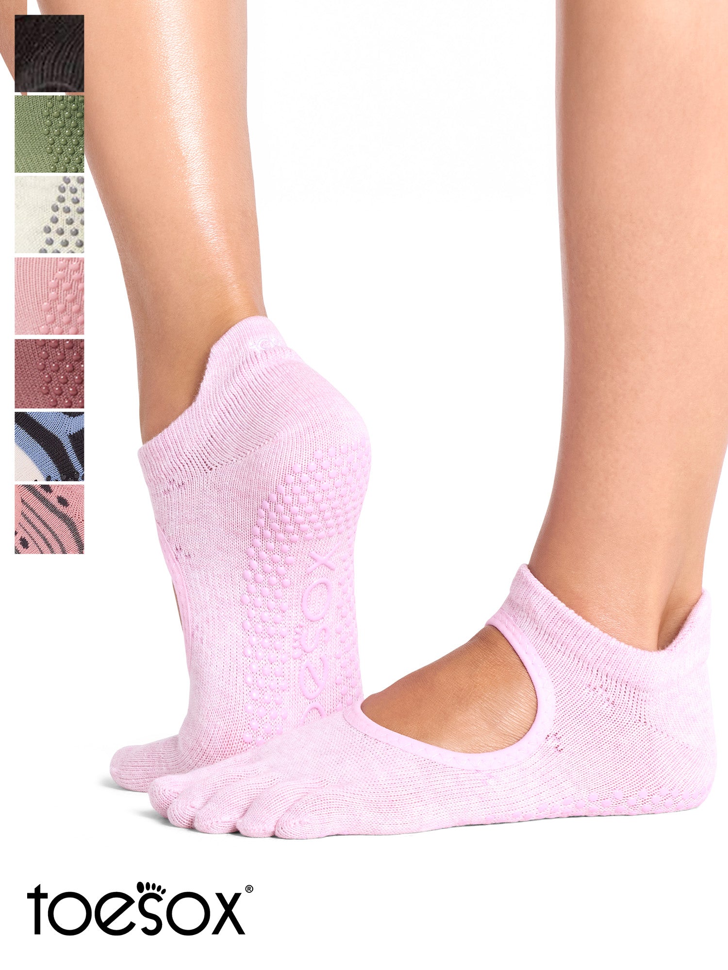 [ToeSox] Bellarina ベラリナ（Full-Toe／つま先あり） グリップ ソックス ／ ヨガ ピラティス 滑り止め付 靴下 26FW_D1