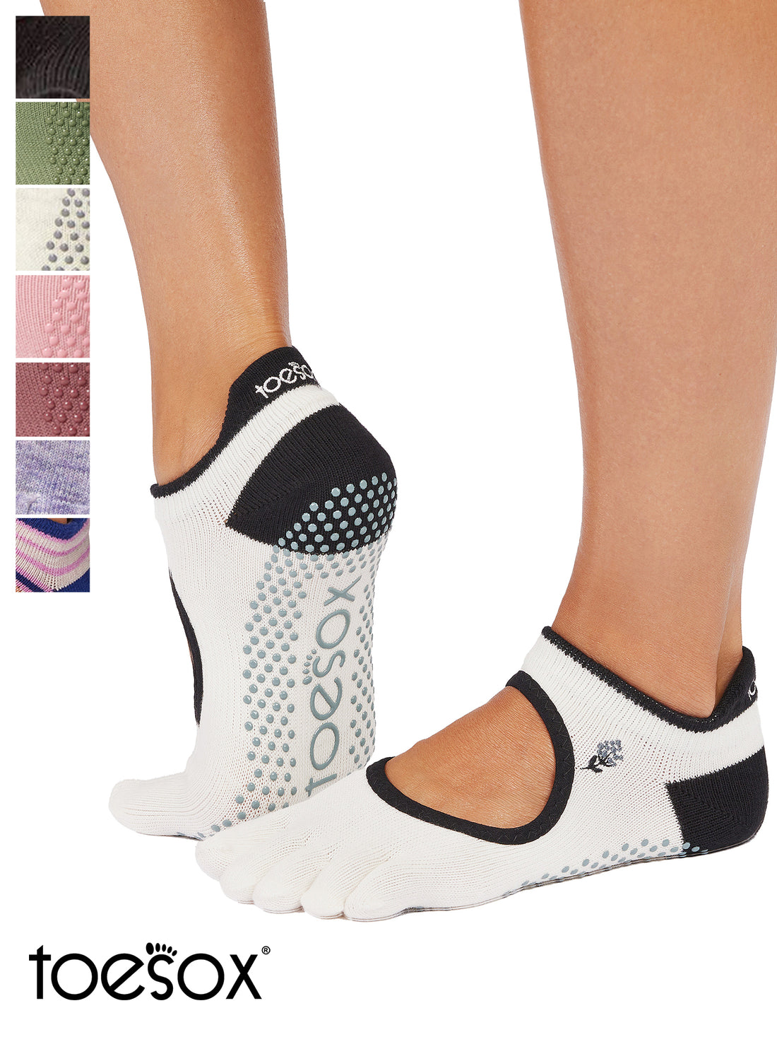 [ToeSox] Bellarina Full-Toe Grip Socks / Yoga Pilates Anti-Slip Socks 24FW_D3
