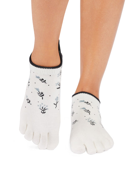 [ToeSox] Low Rise ローライズ（Full-Toe／つま先あり） グリップ ソックス ／ ヨガ ピラティス 滑り止め付 靴下 25FW_D1