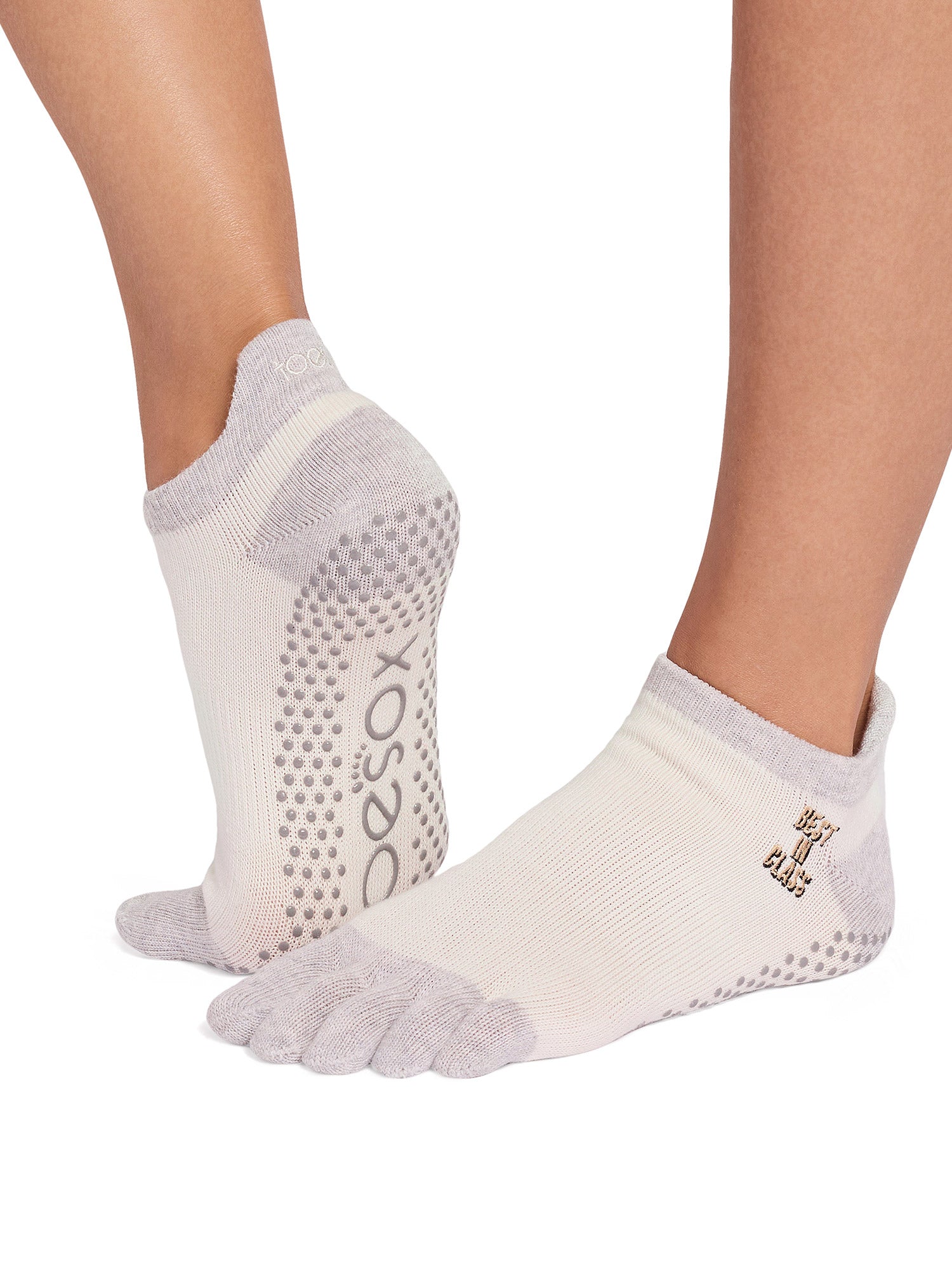 [ToeSox] Low Rise (Full-Toe) Grip Socks / Yoga Pilates Anti-Slip Socks 24FW_D3