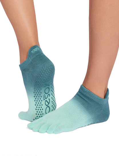 [限定SALE][ToeSox] Low Rise ローライズ（Full-Toe／つま先あり） グリップ ソックス ／ ヨガ ピラティス 滑り止め付 靴下 26SS_D3 [GWS]