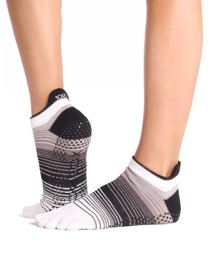 [ToeSox] Low Rise ローライズ（Full-Toe／つま先あり） グリップ ソックス ／ ヨガ ピラティス 滑り止め付 靴下 26FW_D1