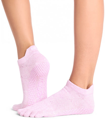 [ToeSox] Low Rise ローライズ（Full-Toe／つま先あり） グリップ ソックス ／ ヨガ ピラティス 滑り止め付 靴下 26FW_D1
