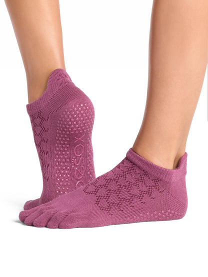 [ToeSox] Low Rise ローライズ（Full-Toe／つま先あり） グリップ ソックス ／ ヨガ ピラティス 滑り止め付 靴下 26FW_D2